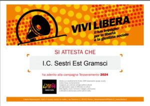 Campagna Tesseramento Libera 2024